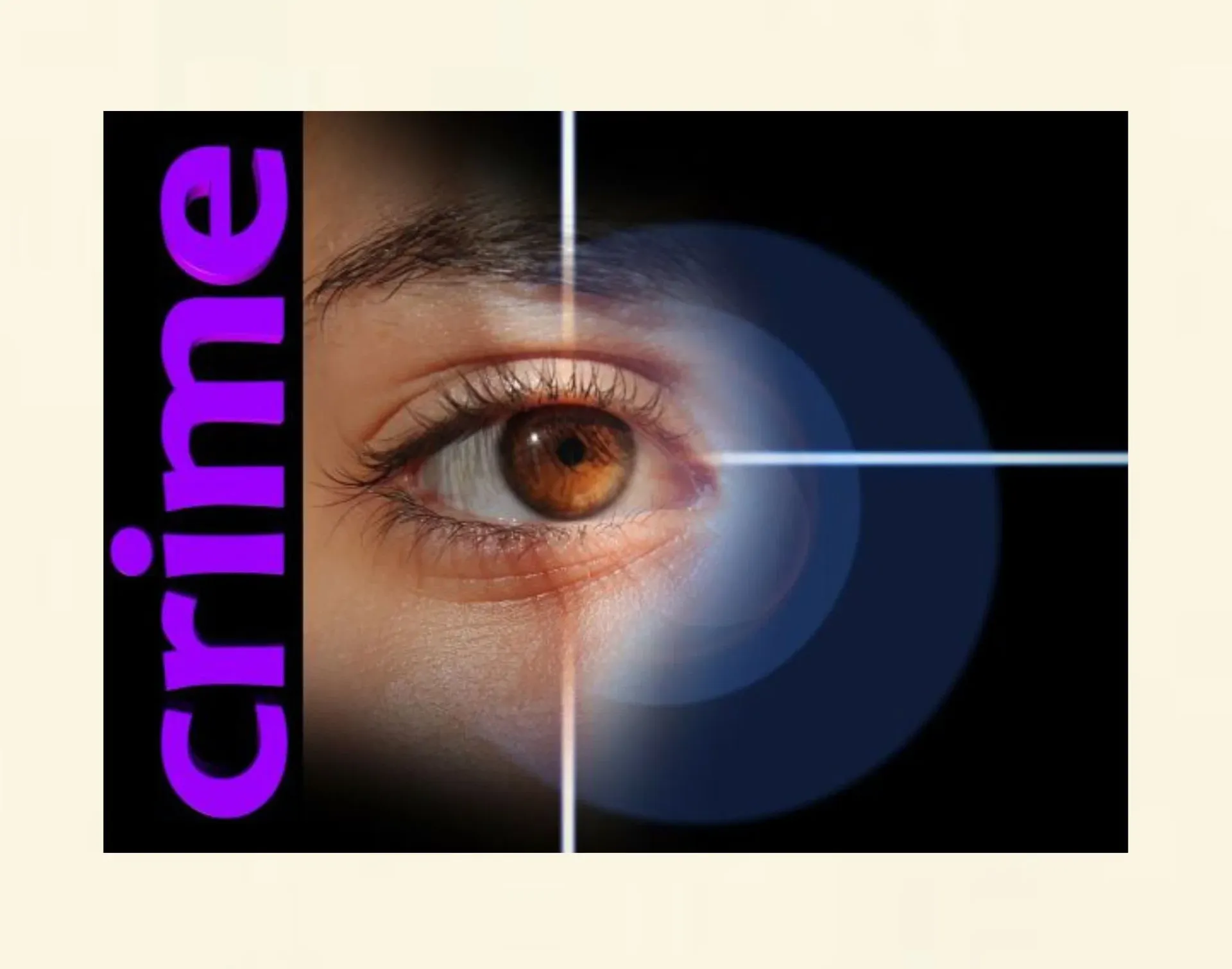 Symbolische Darstellung der Frage nach Verbrechen und Hypnose