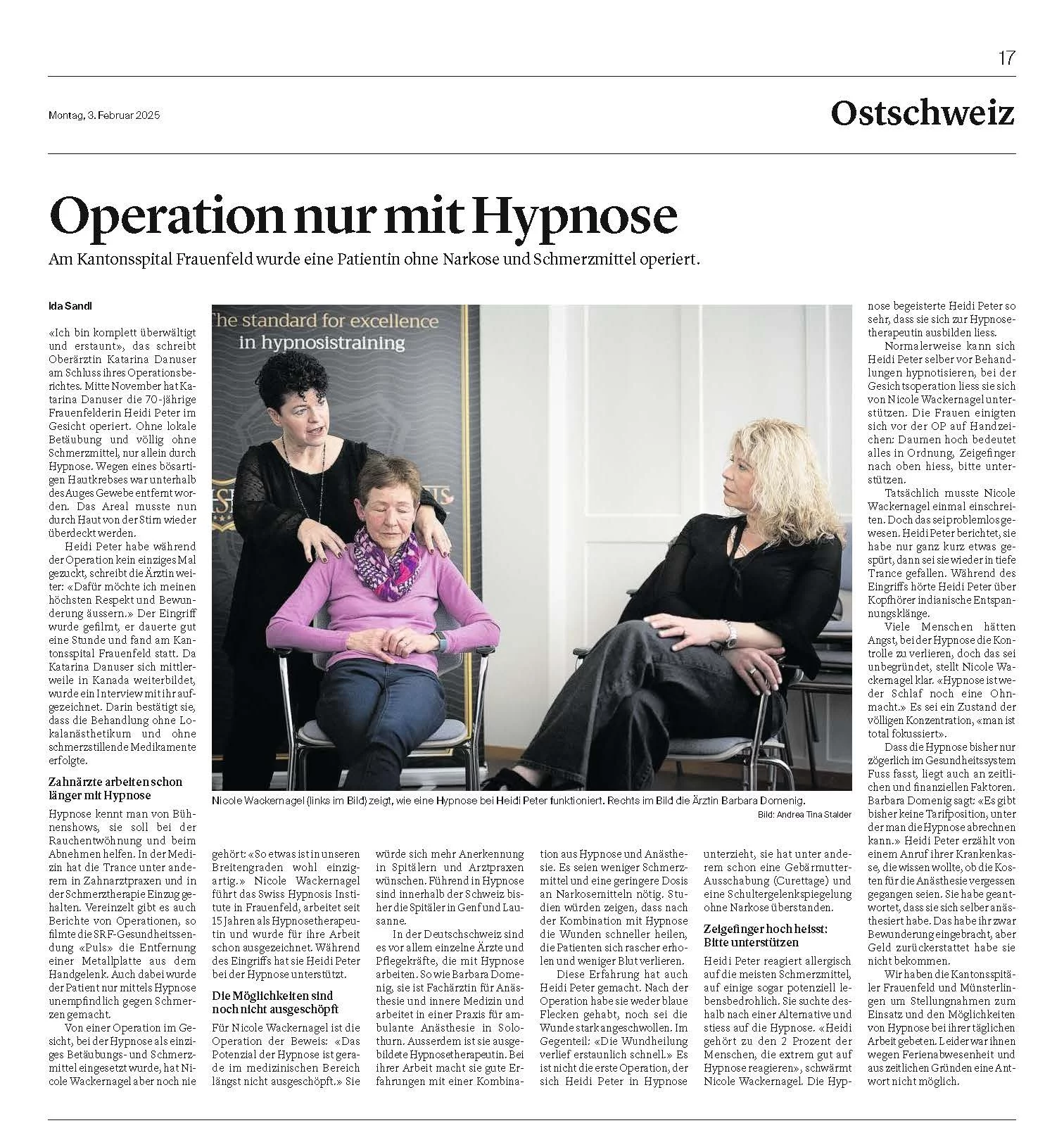 Nicole Wackernagel - 2025 - Toggenburger Tagblatt