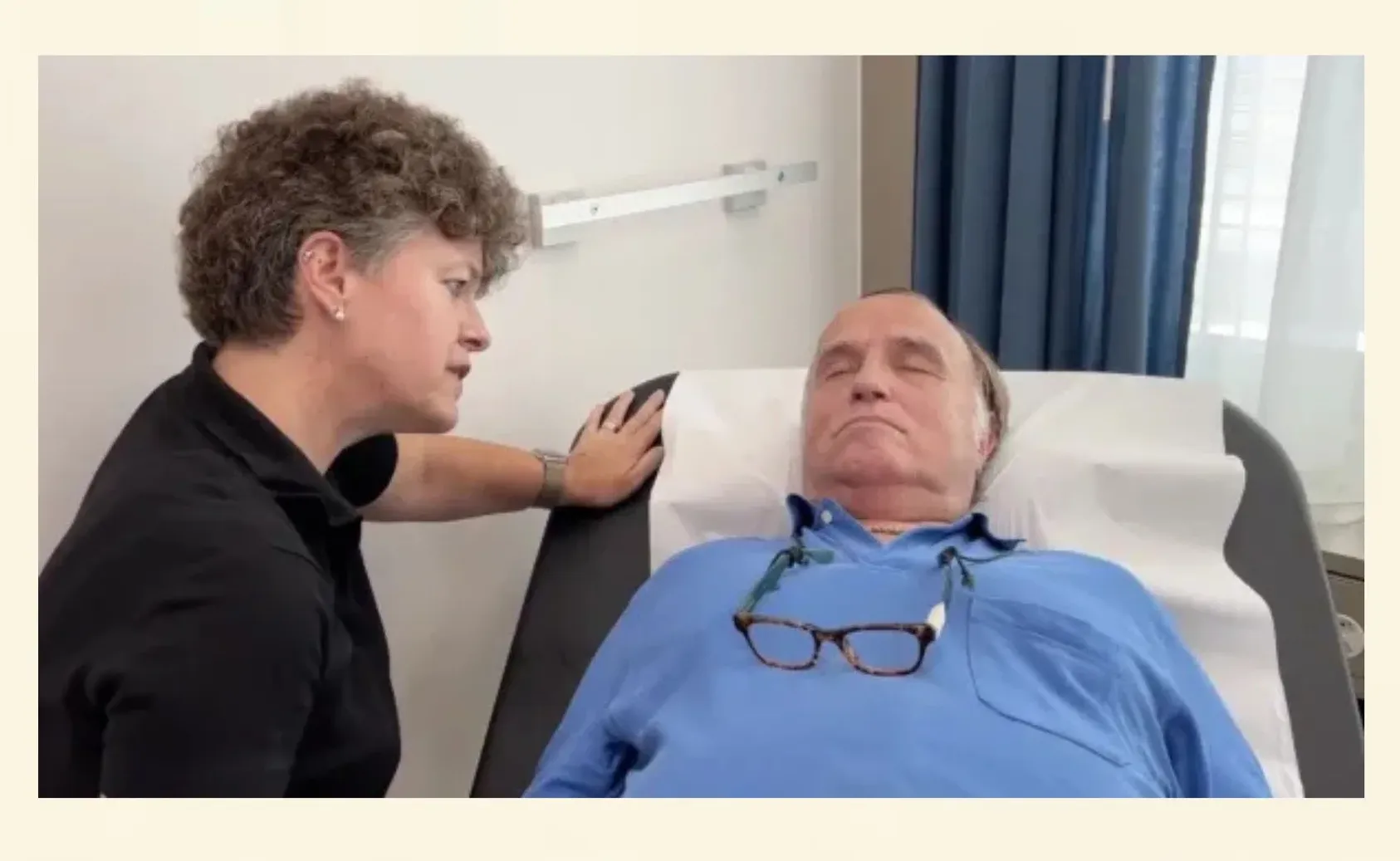 Medizinische Hypnosetherapie im klinischen Umfeld mit einem Patienten