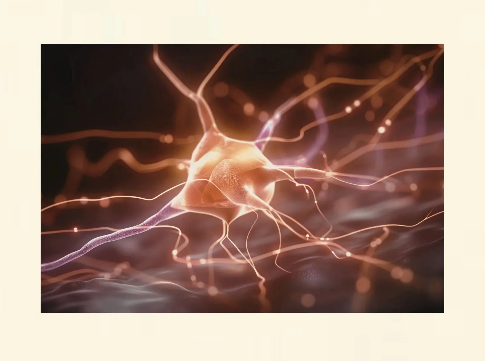 Visualisierung von Nervenverbindungen zum Thema sensibles Nervensystem, Hochsensibilität und Trauma