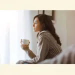 Nachdenkliche Frau als Symbol dafür, dass Gefühle nicht einfach mit der Zeit verschwinden